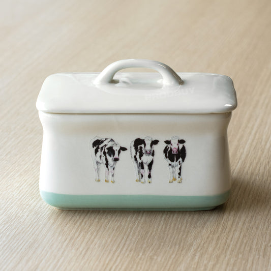 Apple Farm Stoneware Butter Dish