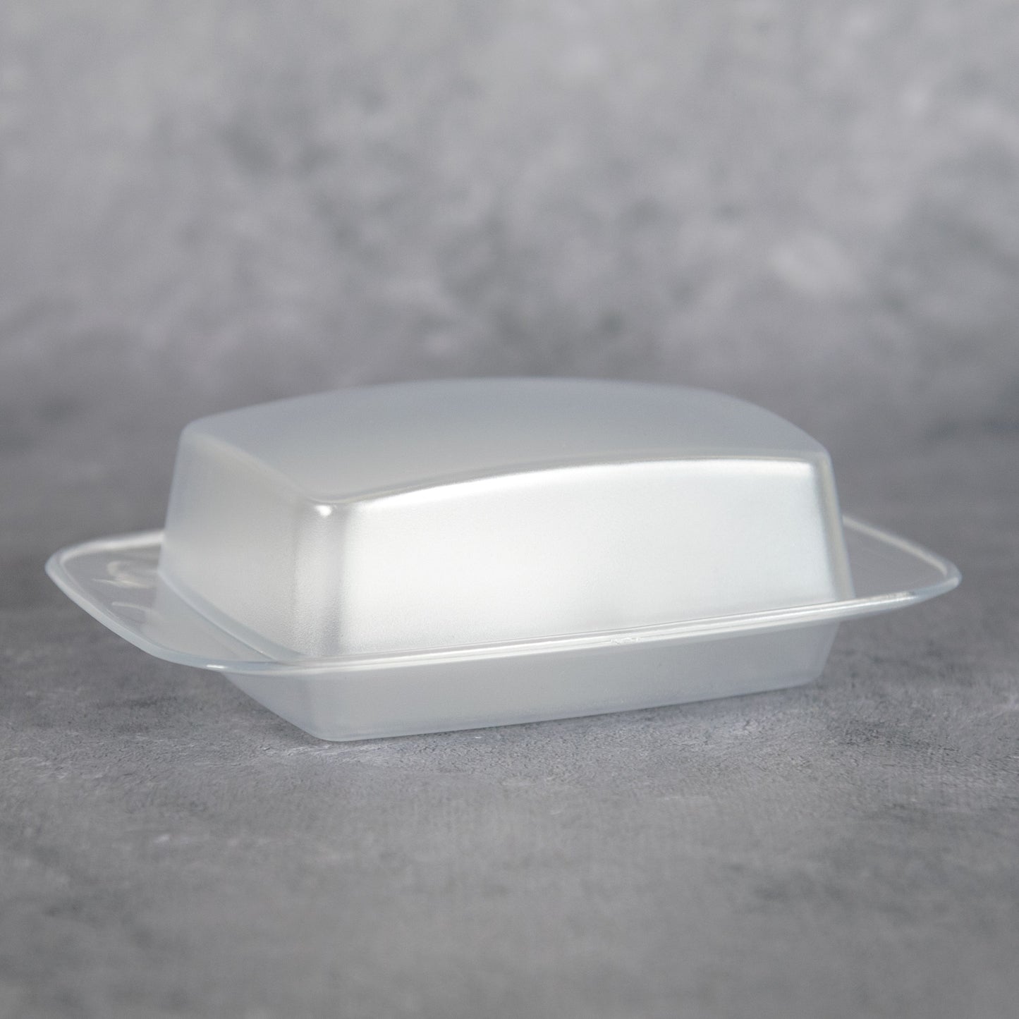 Frosted Plastic Butter Storage Dish