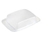 Frosted Plastic Butter Storage Dish