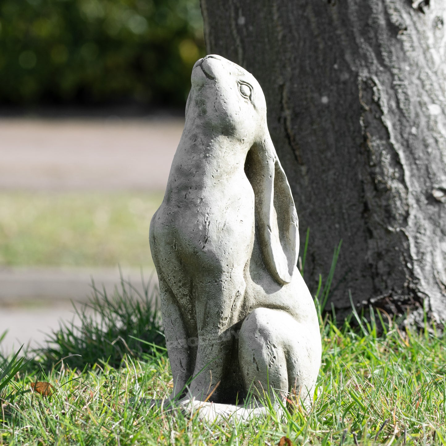 Heavy Stone 30cm Moon Gazing Hare Ornament