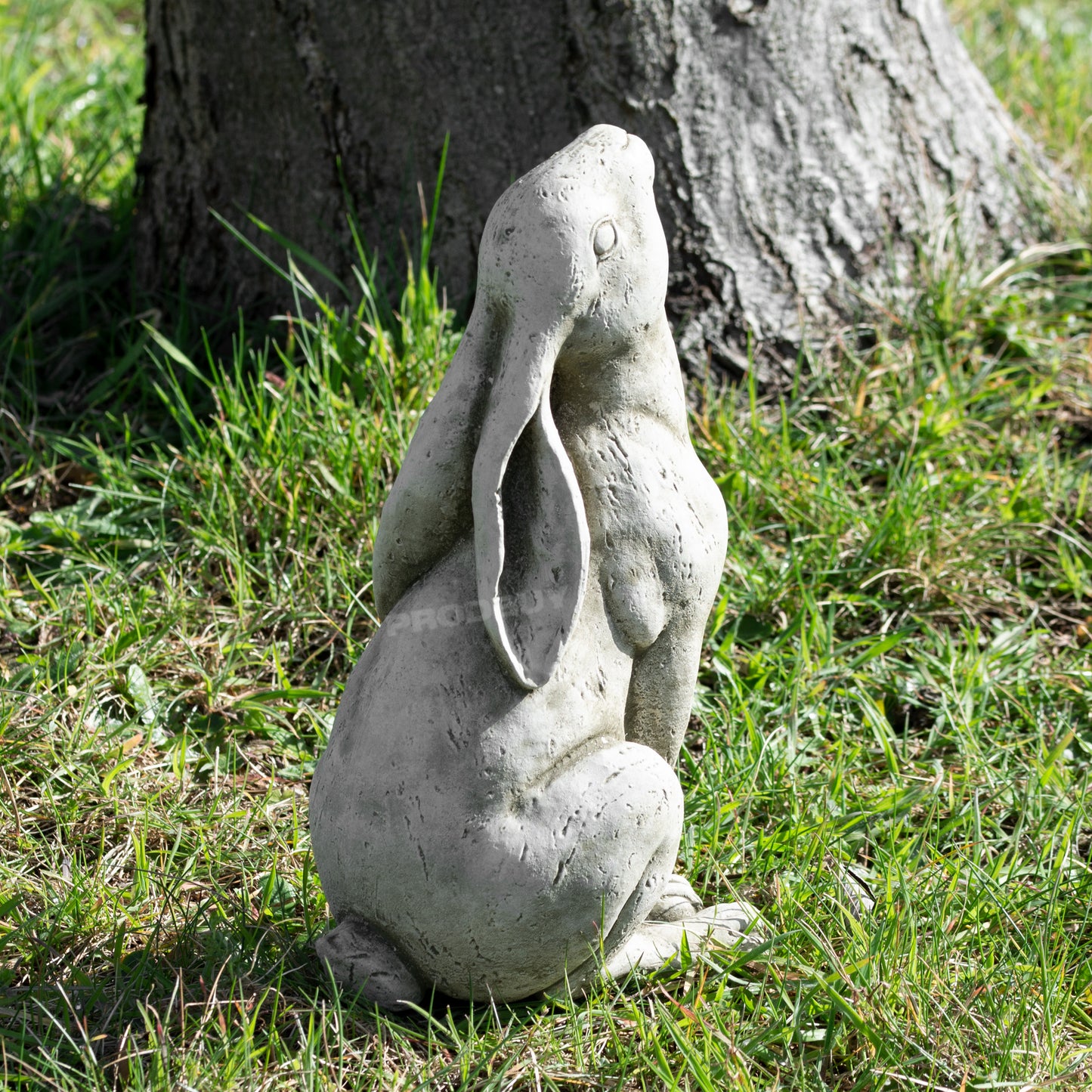 Heavy Stone 30cm Moon Gazing Hare Ornament