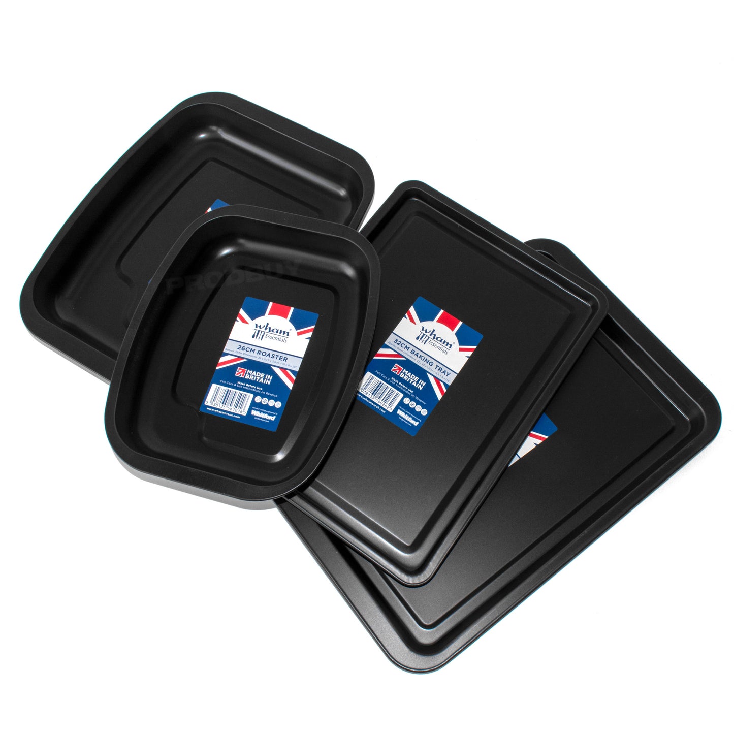 Set of 4 Non-Stick Roasting & Baking Trays