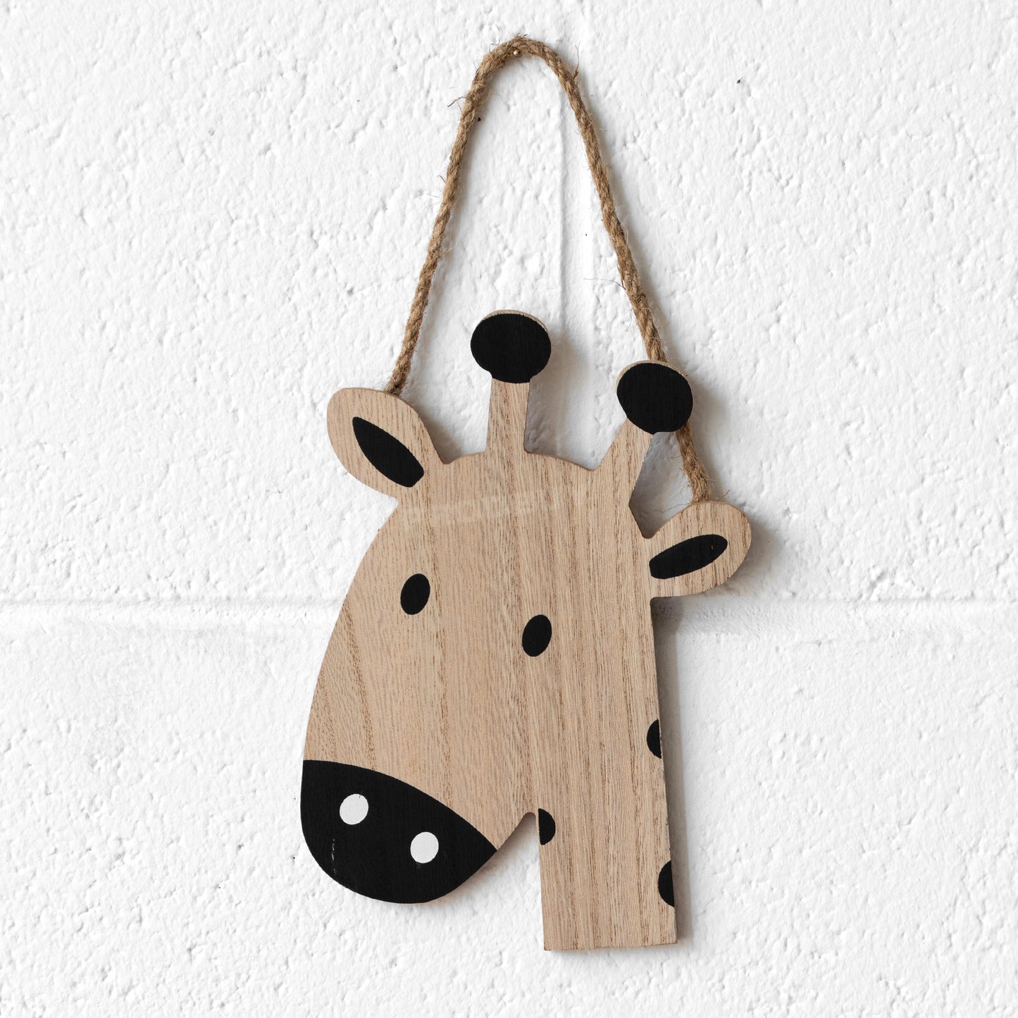 Set of 4 Animal Face Wooden Nursery Wall Plaques