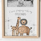 Animal Friends 40cm Wall Mounted Dual Photo Frame