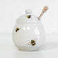 Bumble Bee Honey Pot Jar with Wooden Dipper