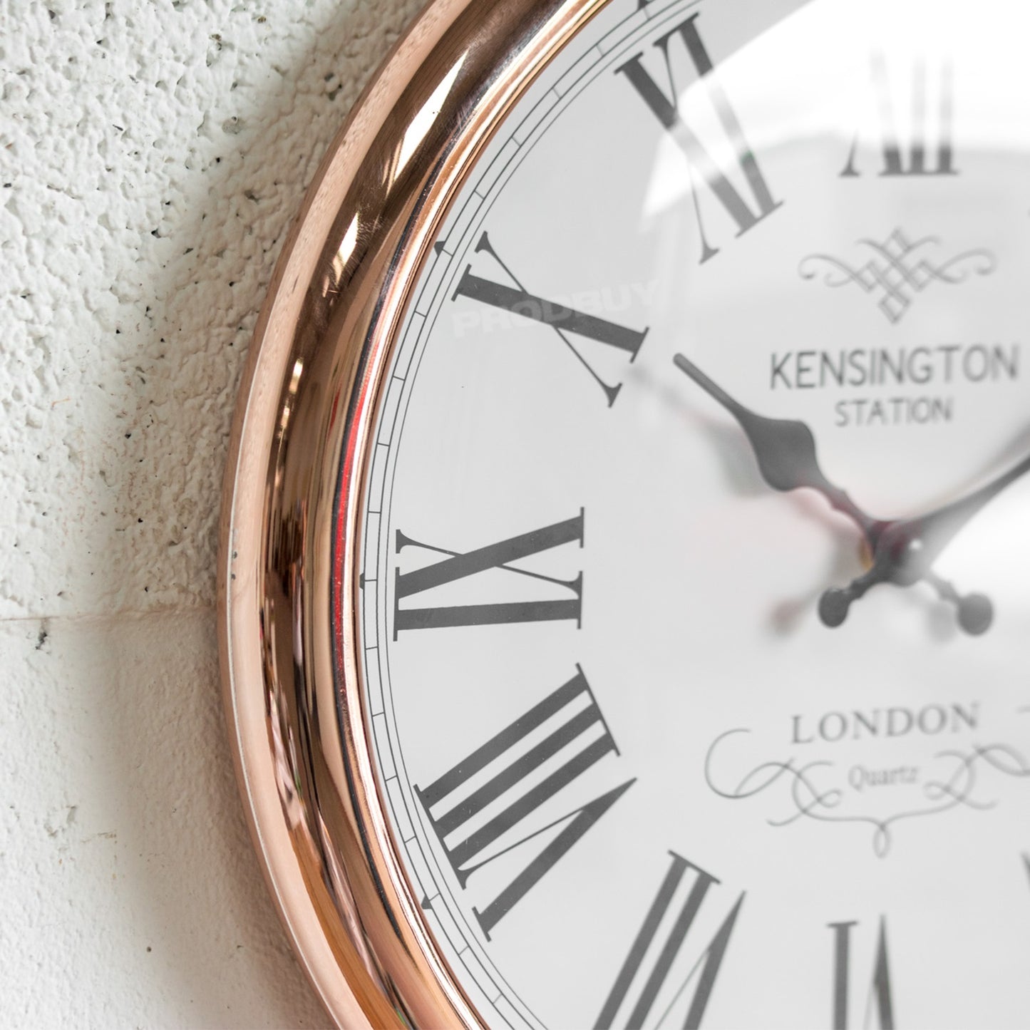 Rose Gold Copper 35cm Wall Clock