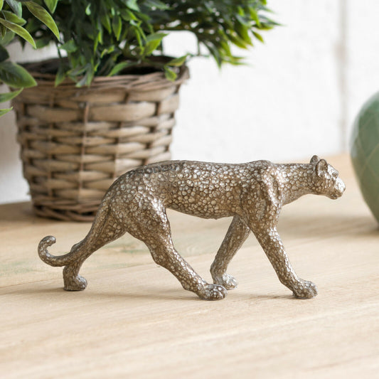 Standing Leopard Wild Cat Ornament