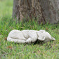 Small Stone Sleepy Cat Garden Statue