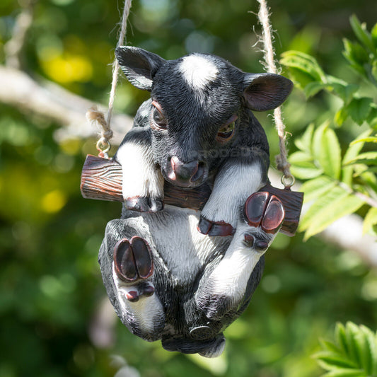 Hanging Cow Calf Ornament Garden Decoration Outdoor Sculpture Figurine Statue