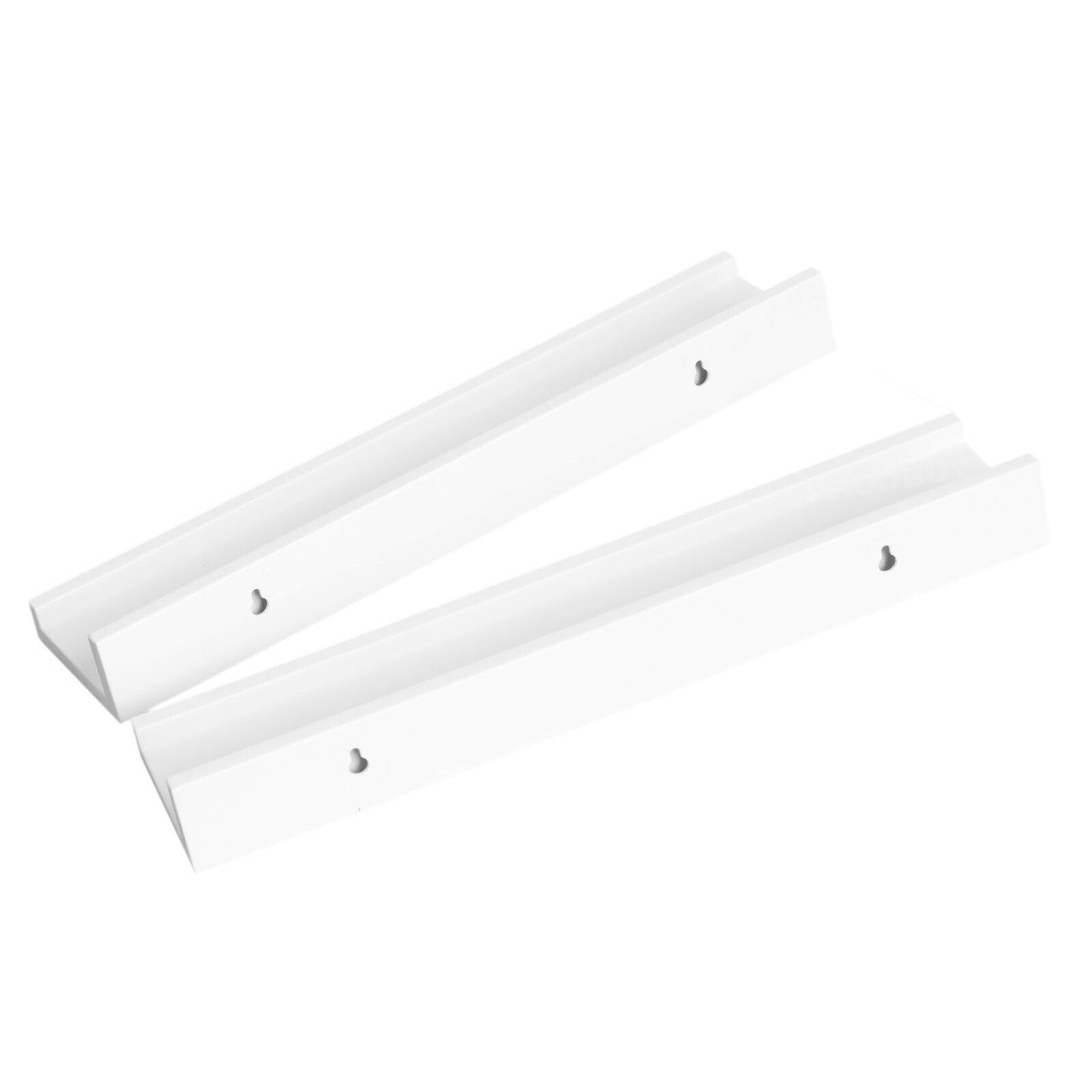Pack of 2 Narrow 45cm Floating Wall Shelves