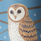 Blue Owls Biscuit Barrel Storage Tin
