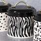 Set of 3 Animal Print Kitchen Storage Canisters