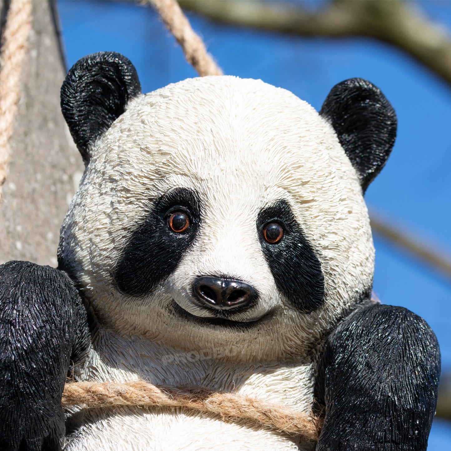 Happy Panda Tree Hanging Garden Ornament