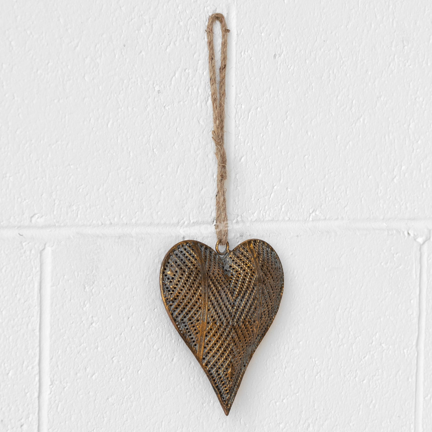 Hanging Heart Decoration Metal Ornament