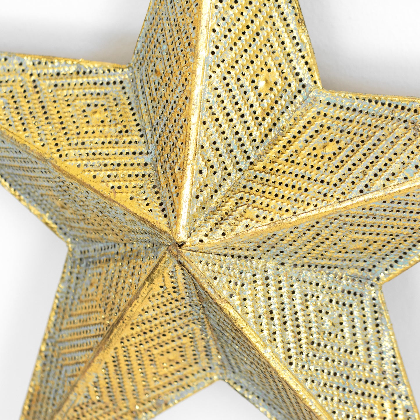 Wall Hanging 42cm Gold Metal Star Decoration