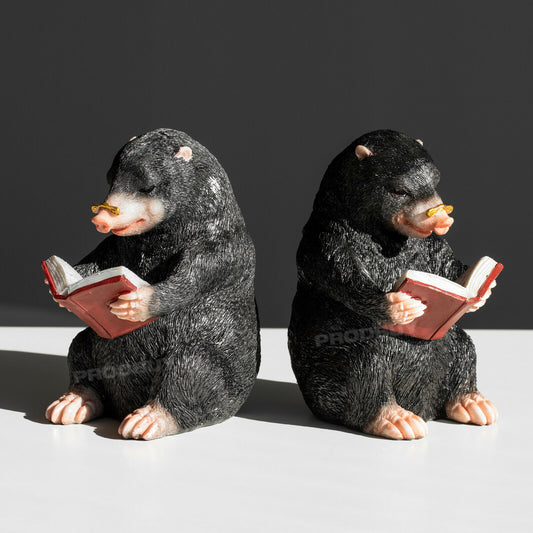 Pair of Mole Resin Ornamental Bookends