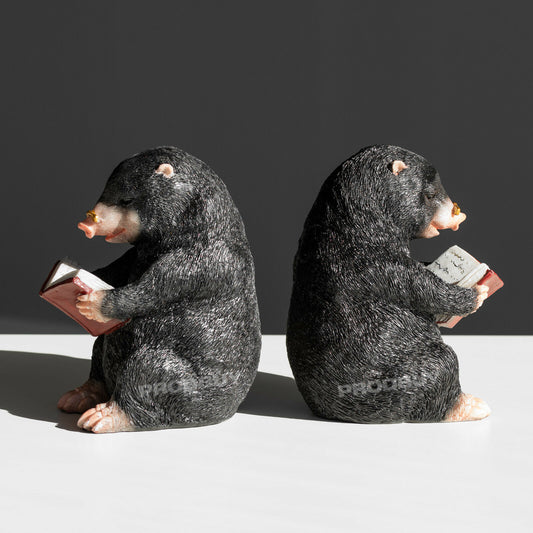 Pair of Mole Resin Ornamental Bookends