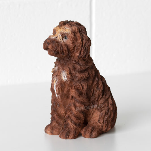 Sitting Cockapoo Dog Ornament 19cm
