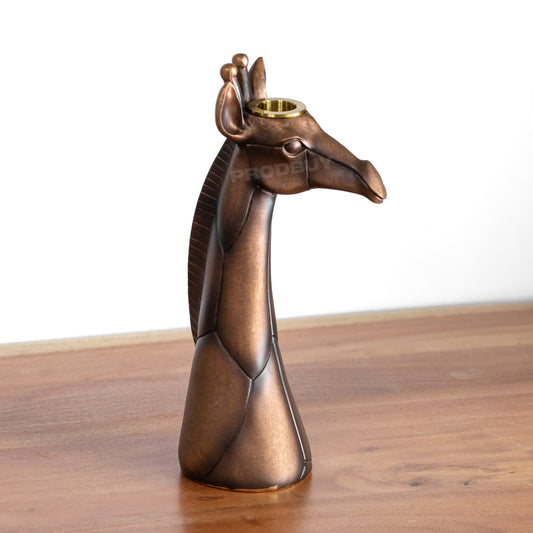 Giraffe Tapered Candle Stick Holder Ornament 24.5cm Tall