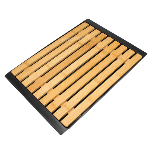 Wooden Bread Cutting Board with Crumb Catcher Tray