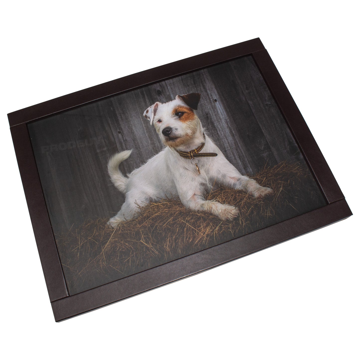 Jack Russell Padded Faux Leather Lap Tray