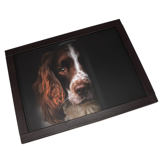 Springer Spaniel Padded Faux Leather Lap Tray