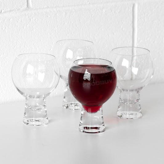 Set of 4 Modern 325ml Thick Stem Wine Glasses