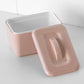 Pastel Pink Melamine Butter Storage Dish with Lid