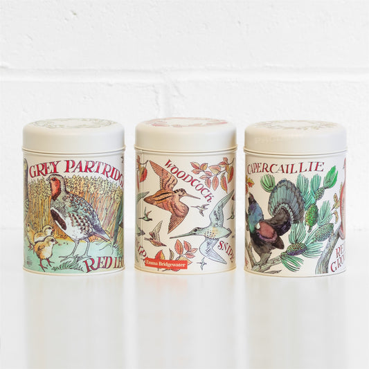 Set of 3 Emma Bridgewater 'Game Birds' Storage Canisters