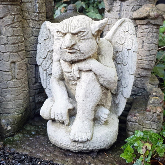 Flying Gargoyle Statue Stone Concrete 6kg Heavy Garden Ornament