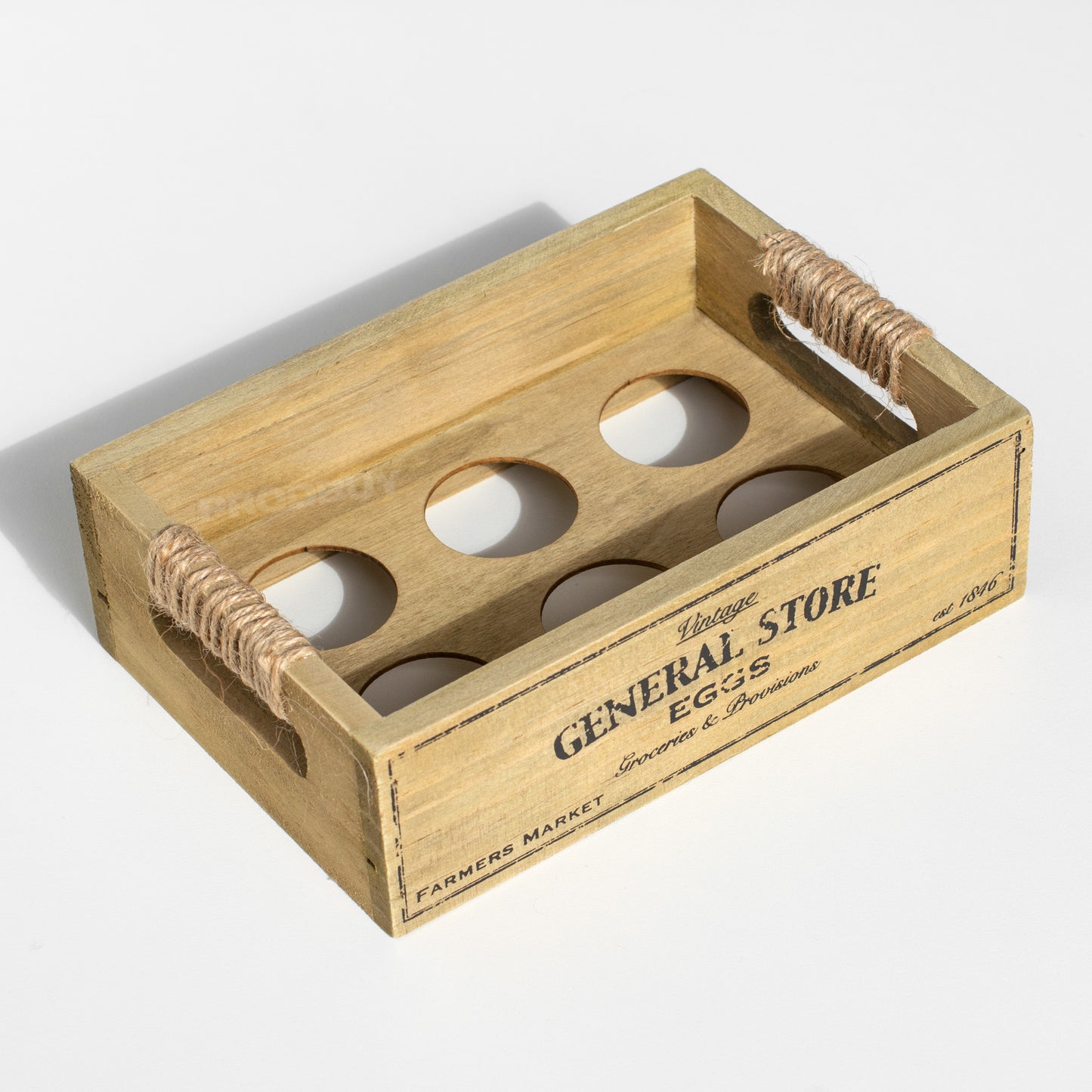 General Store Wooden Egg Holder Crate