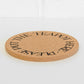 Emma Bridgewater Black Toast Round Cork Trivet
