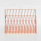 Copper Rose Gold Letter Rack Desk Orgainser