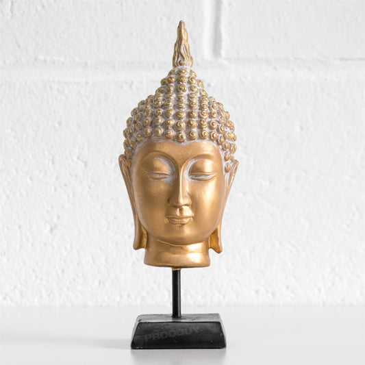 Standing Gold Thai Buddha Head Ornament