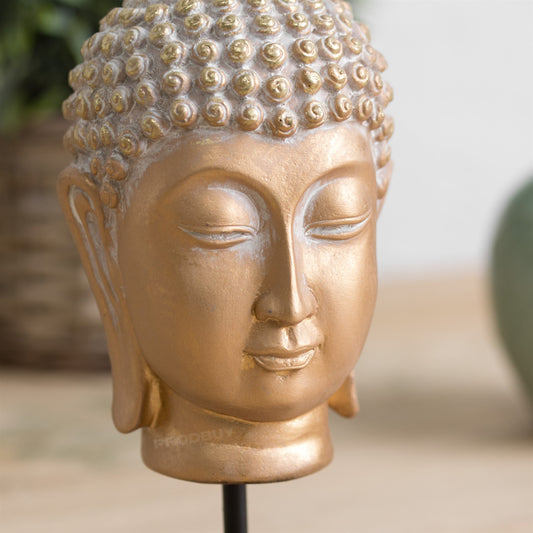 Standing Gold Thai Buddha Head Ornament