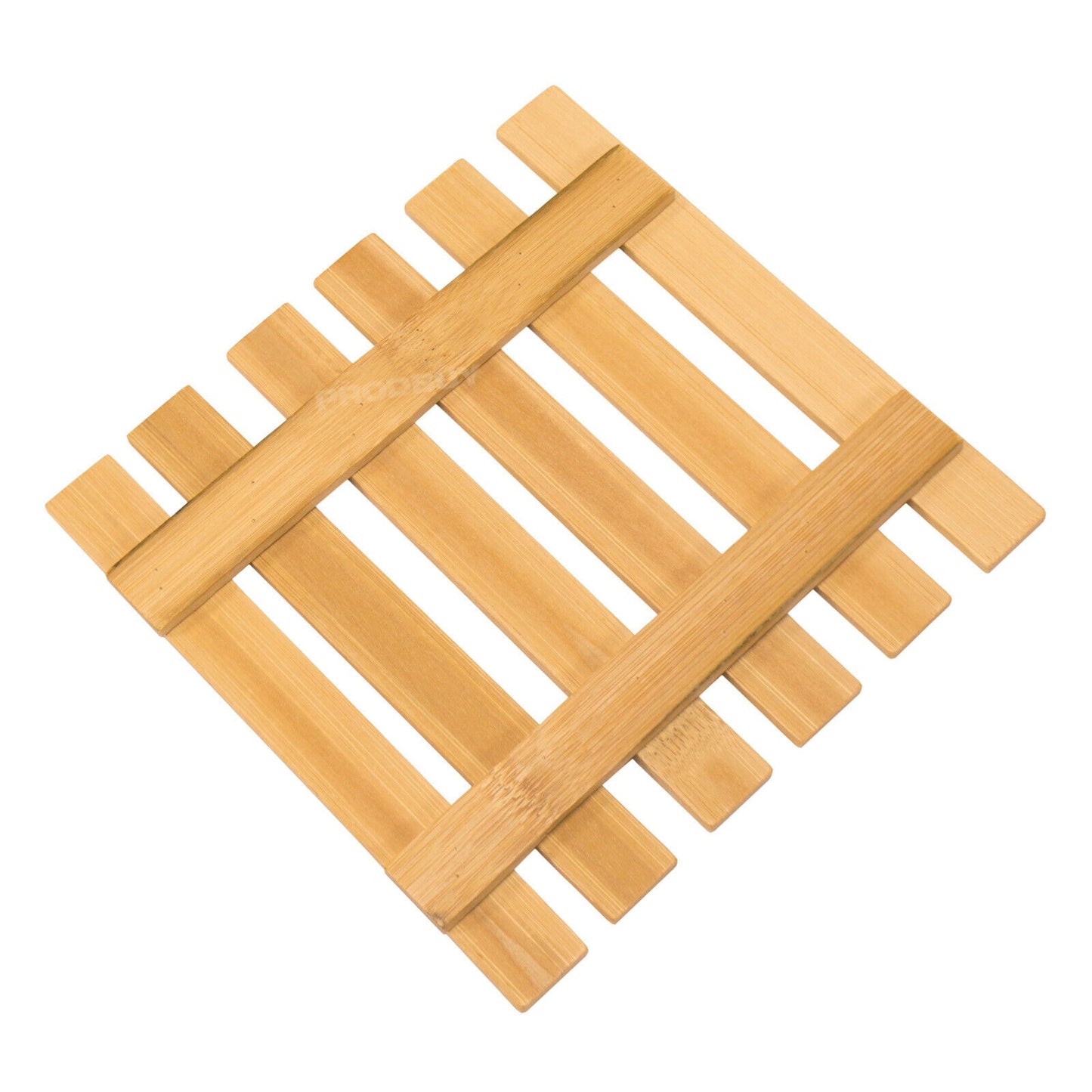 Pack of 2 Square Bamboo Kitchen Trivets