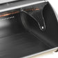 Large Black Metal Bread Bin Roll Top Lid Box Tin Kitchen Storage Container Crock