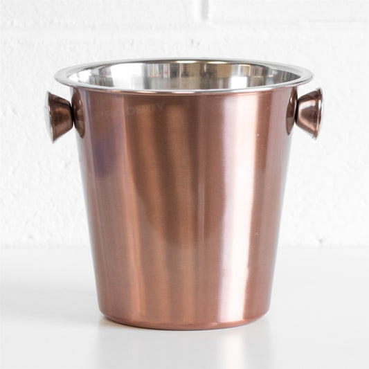 Copper Stainless Steel Champagne Wine Bottle Cooler Ice Bucket Chiller Holder