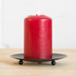 Black Metal 12cm Pillar Candle Holder Plate