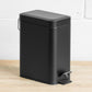 Small 5 Litre Matt Black Pedal Bin with Lid