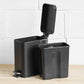 Small 5 Litre Matt Black Pedal Bin with Lid