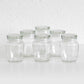 Set of 6 Small 150ml Glass Spice Jars