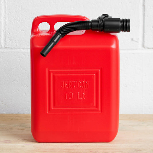 Red 10 Litre Plastic Jerrycan