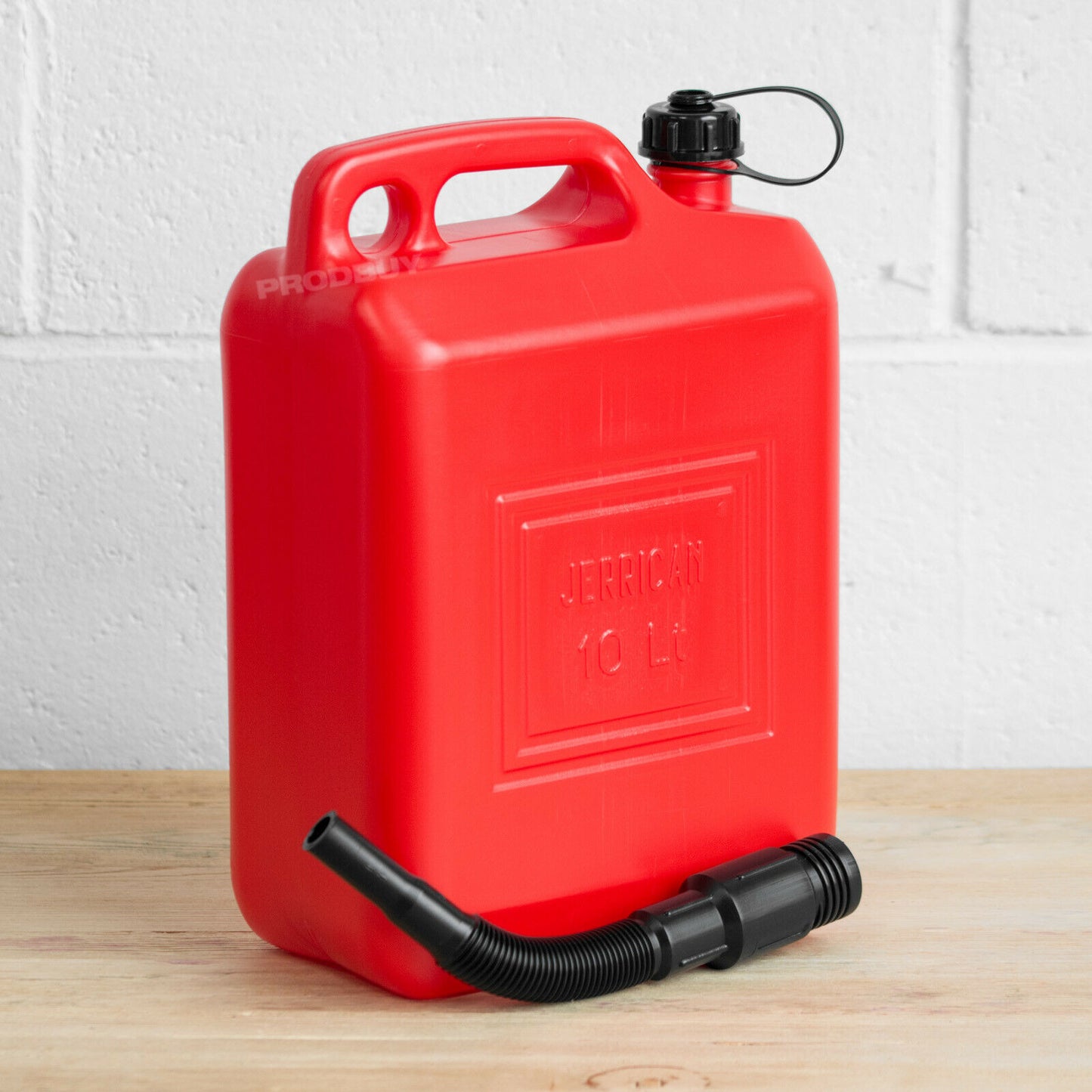 Red 10 Litre Plastic Jerrycan