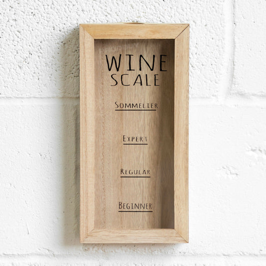 Wine Scale Wooden Frame Cork Collector Display Box