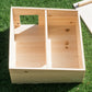 Felt Roof Wooden Hedgehog House Shelter Hibernation Habitat Nesting Home Box