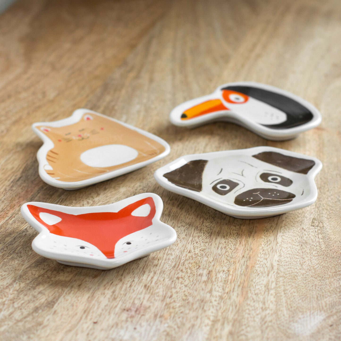 Cute Animal Shaped Ceramic Teabag Tidy