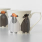Set of 4 Sheep with Hats Coffee Mugs