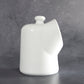 White Porcelain Salt Pig Cellar