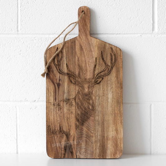 Large Stag Chopping & Serving Board with Handle